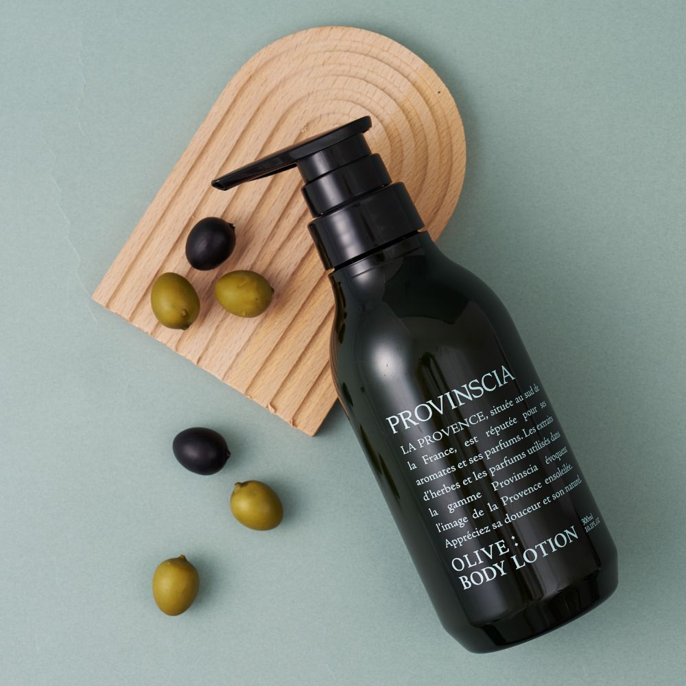 プロバンシアボディローションボトルタイプ（オリーブ）