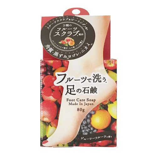 フルーツで洗う足の石鹸